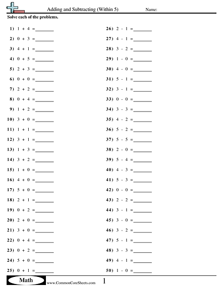 common core math 5th grade worksheet 4 44