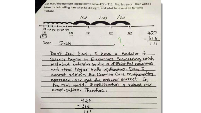The direction that common core math is taking : r/mildlyinfuriating