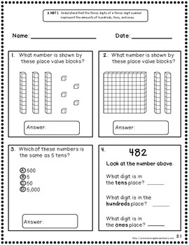 2nd Grade Common Core I Can Standards Overview: Second Grade Skill ...