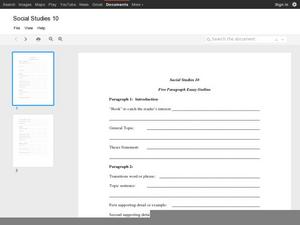 common core social studies worksheet