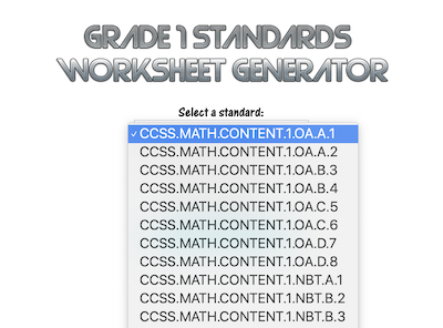 Subtraction Worksheet Generators