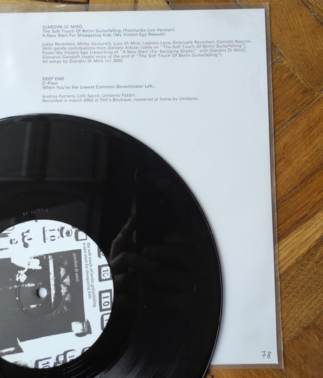 Split EP | GIARDINI DI MIRÒ / DEEP END | Love Boat Records &  Buttons
