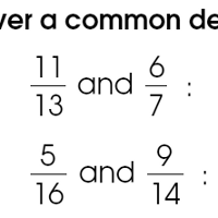 Common Denominator Worksheets | Dr Mikes Math Games for Kids