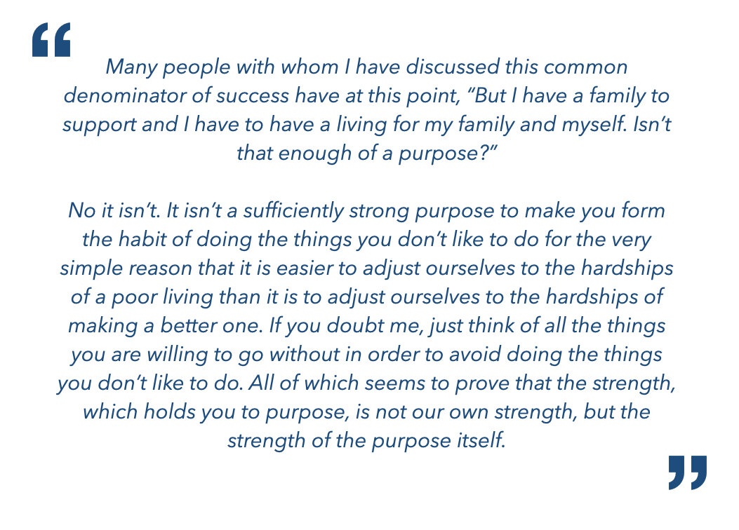 common denominator of success