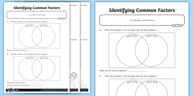 Factors and Multiples Worksheet (teacher made) - Twinkl