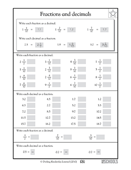common fractions to decimals worksheet