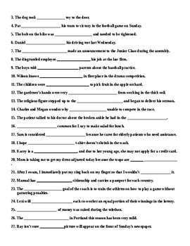 commonly confused words worksheet answers