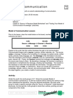 Model of Communication Final PDF | PDF | Communication | Cognition