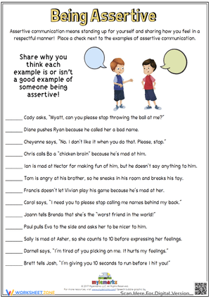 communication skills worksheet printable