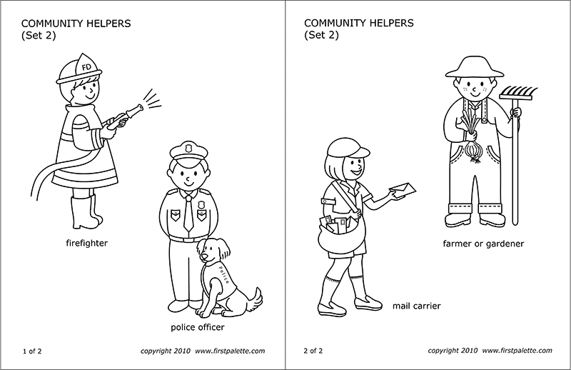 Community Helpers &  Peoples Jobs | Free Printable Templates ...