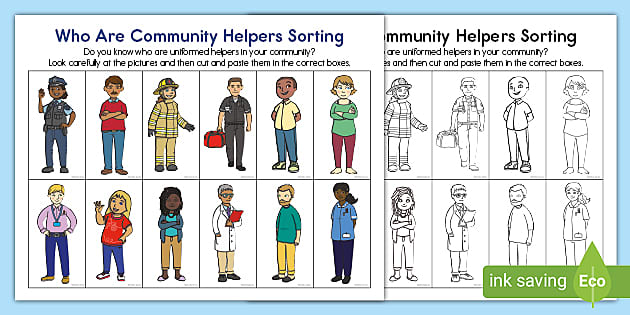 community helpers printables
