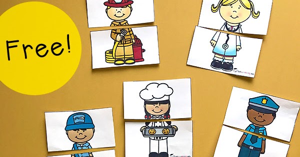 Community Helpers Puzzles | Totschooling - Toddler, Preschool ...