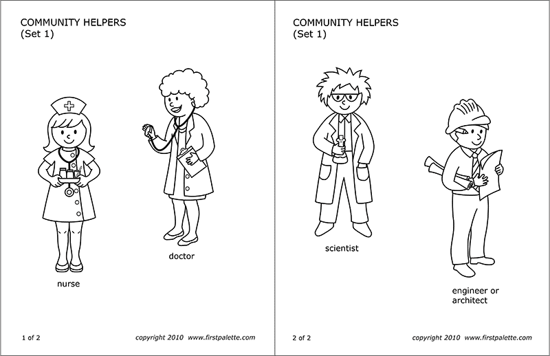 community helpers worksheet for kindergarten