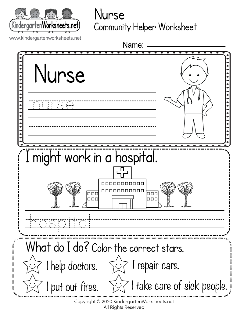community helpers worksheet free