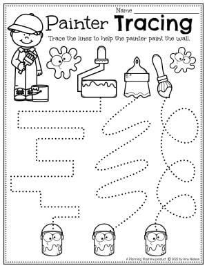 community workers worksheet kindergarten