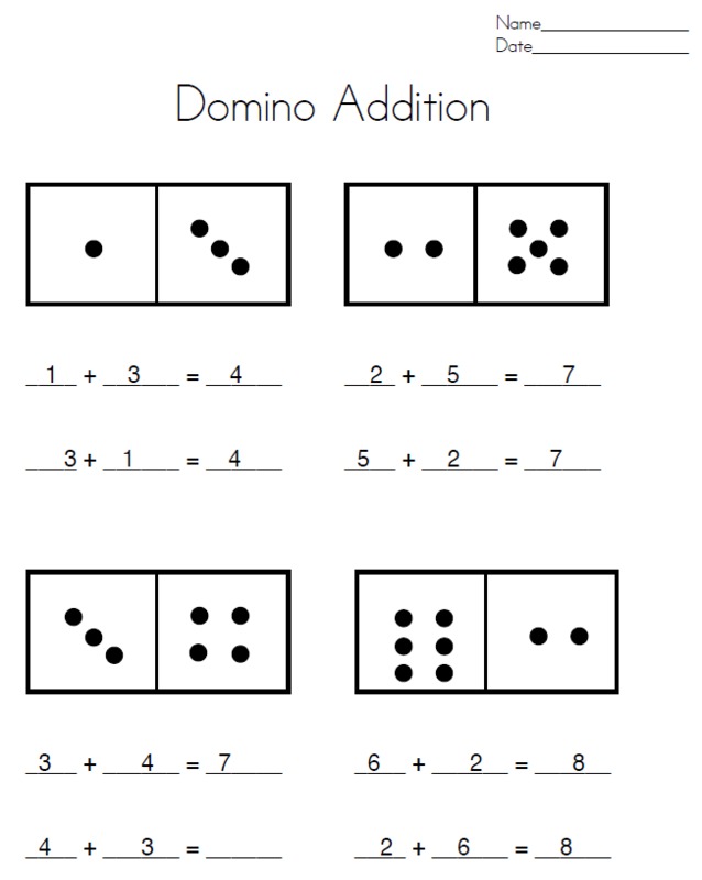 commutative property addition worksheet first grade