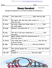 Comparative / Superlative Adjectives and Adverbs Worksheets