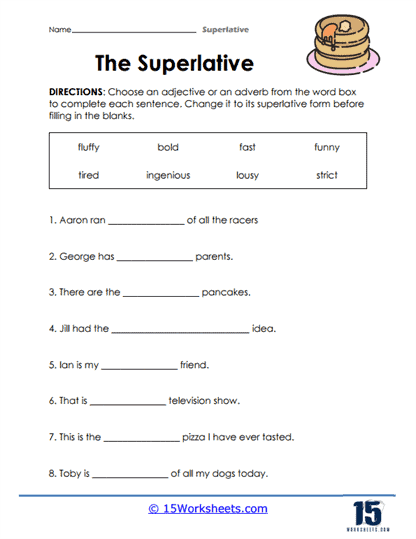Superlative Adjectives Worksheets - 15 Worksheets Library