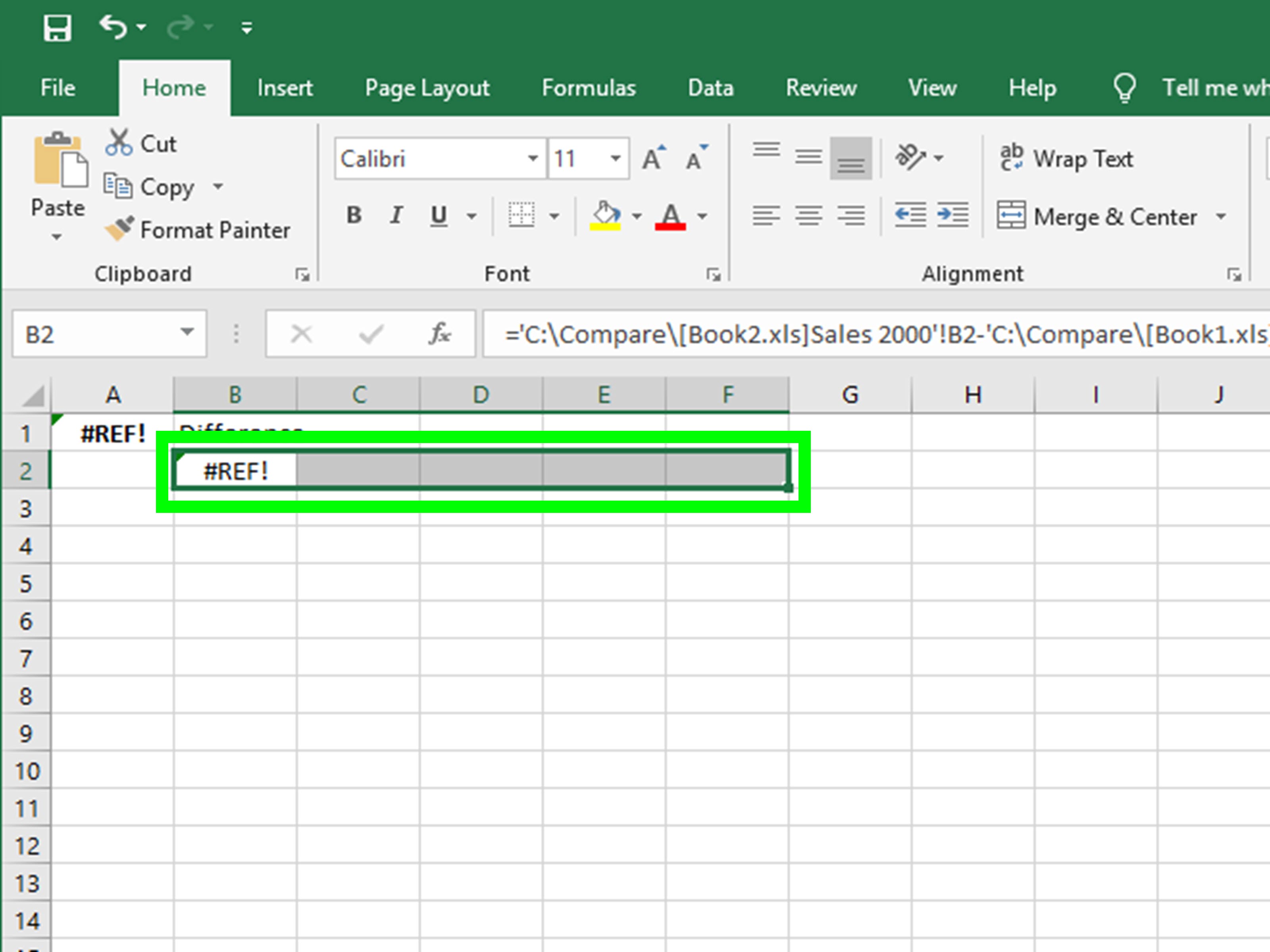 compare excel worksheet