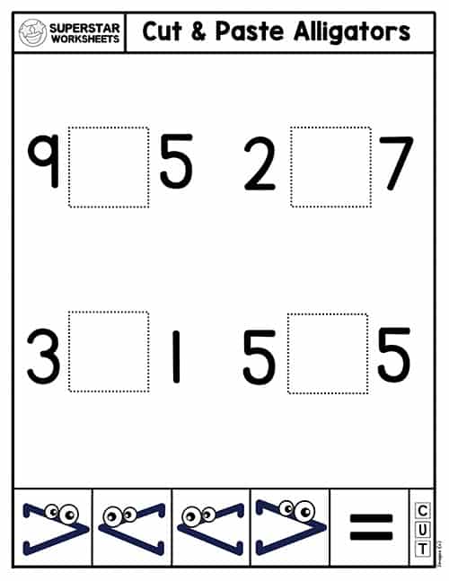 Kindergarten Comparing Numbers Worksheets -Worksheets Library
