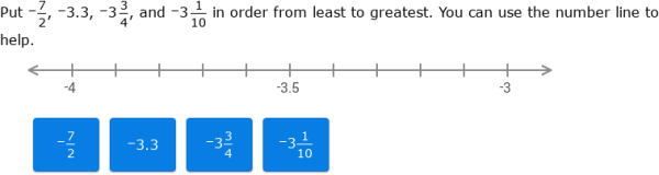 IXL | Compare and order rational numbers using number lines | 6th ...