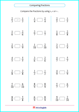 Grade 2 comparing and ordering fractions math school worksheets ...