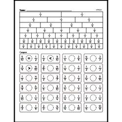 Third Grade Fractions Worksheets - Comparing Fractions | edHelper.com