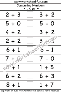 Number - Comparing / FREE Printable Worksheets - Worksheetfun