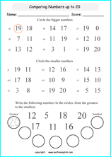 comparing ordering numbers worksheet 4th grade