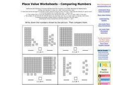 Place Value Worksheets - Comparing Numbers Worksheet for 1st - 2nd ...