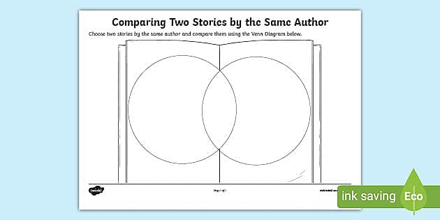 Comparing Two Stories By The Same Author Worksheet 
