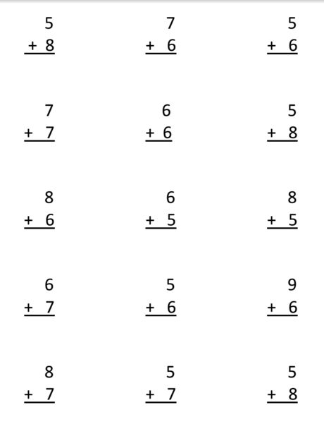 complements of 10 worksheet