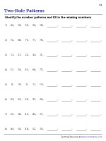 complete the pattern worksheet 4th