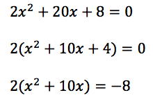 Completing the Square - Formula, How to Solve Equation, Example Steps