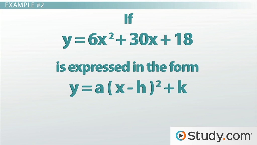 Completing the Square Practice Problems Video