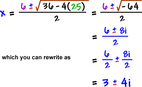 complex numbers quadratic equations worksheet