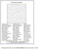 Composer Worksheets Reviewed by Teachers
