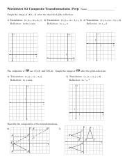 compositions of transformations worksheet