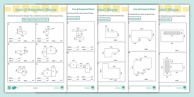 compound areas worksheet