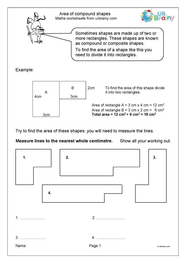 Area of compound shapes - Measuring in Year 6 (age 10-11) by ...