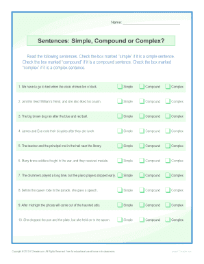 Simple Compound and Complex Sentences: Complete with ease ...