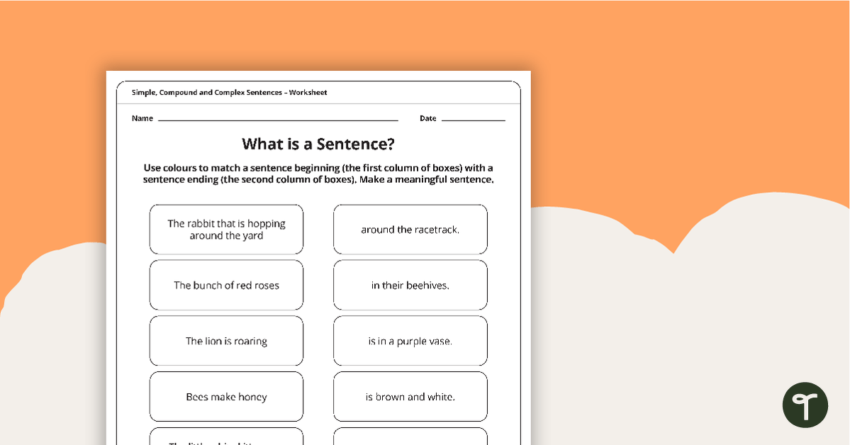 Simple, Compound and Complex Sentences Worksheet Pack | Teach Starter