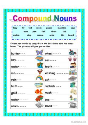 compound noun worksheet