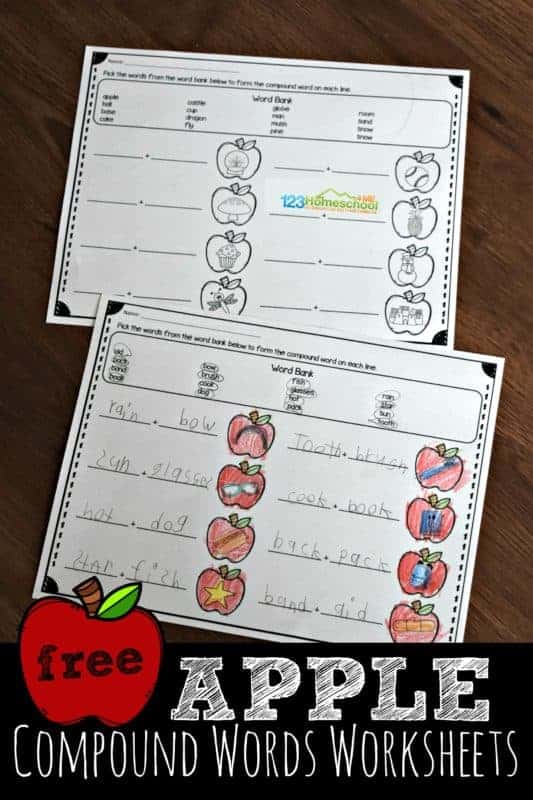 compound words worksheet for first grade
