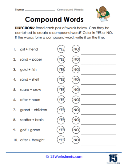 Compound Words Worksheets - 15 Worksheets Library