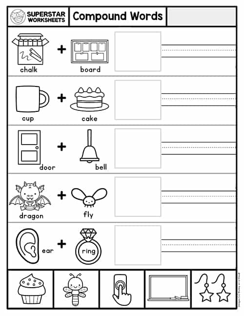 Compound Words Worksheets -Worksheets Library