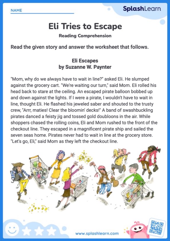 comprehension skills worksheet