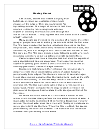 comprehension worksheet 6th grade