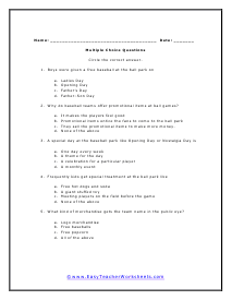 Middle School Reading Comprehension Worksheets