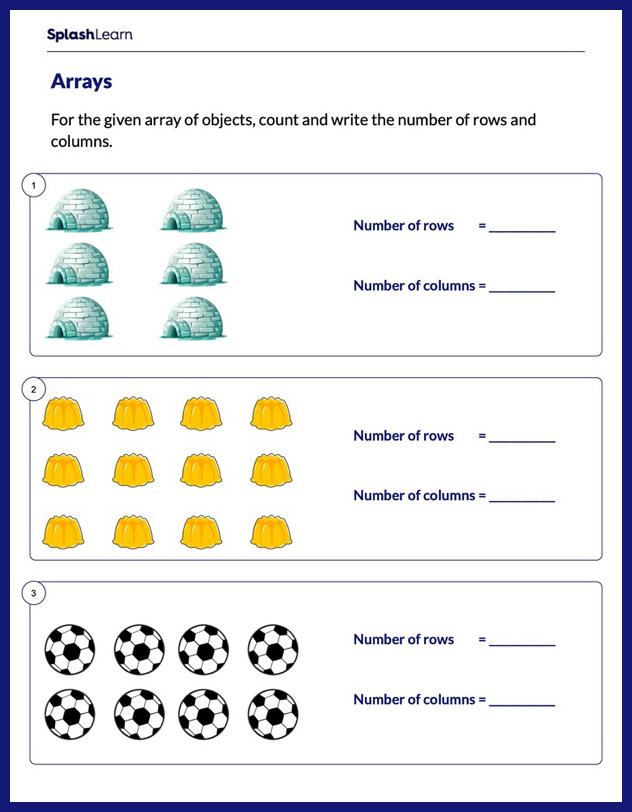 concept of multiplication worksheet grade